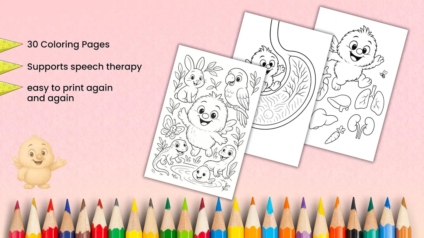 Biology Coloring Pages Printable PDF | Life Science for Kids | STEM Science