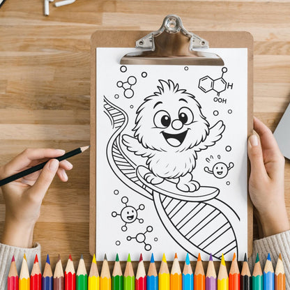 Biology Coloring Pages Printable PDF | Life Science for Kids | STEM Science